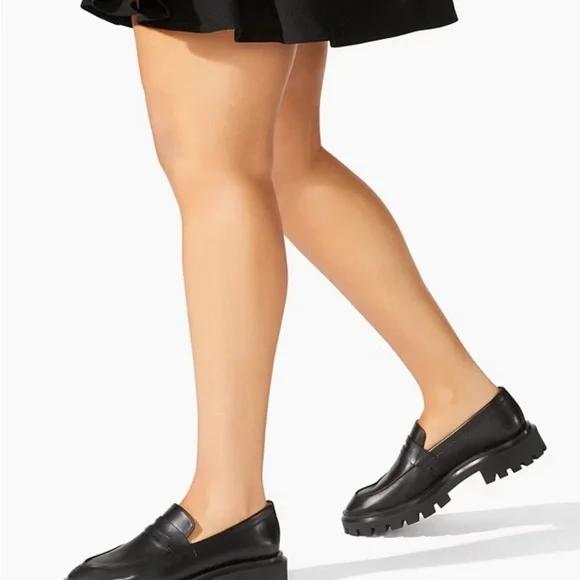 Stuart Weitzman // Ultralug Penny Loafer - Black - Picture 6 of 15